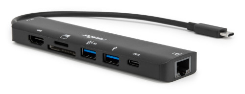 Rocstor Y10A310-S1 interface hub USB Type-C 5000 Mbit/s Black