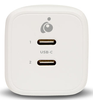 iogear GPAWC65W mobile device charger Smartphone White AC Fast charging Indoor