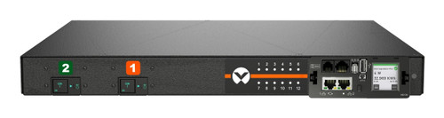 Vertiv Geist MNU5M1R6-12CF18-3TL6A0H10-S power distribution unit (PDU) 12 AC outlet(s) 0U Black - VP7N31A1