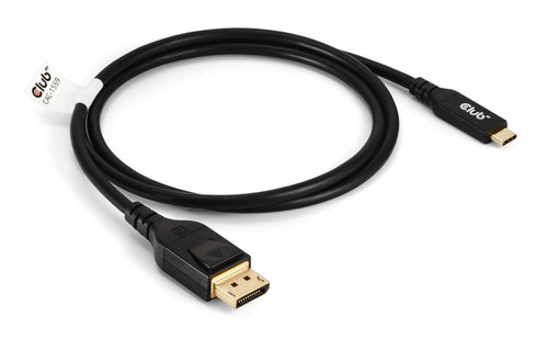 CLUB3D CAC-1559 video cable adapter 39.4" (1 m) USB Type-C DisplayPort Black