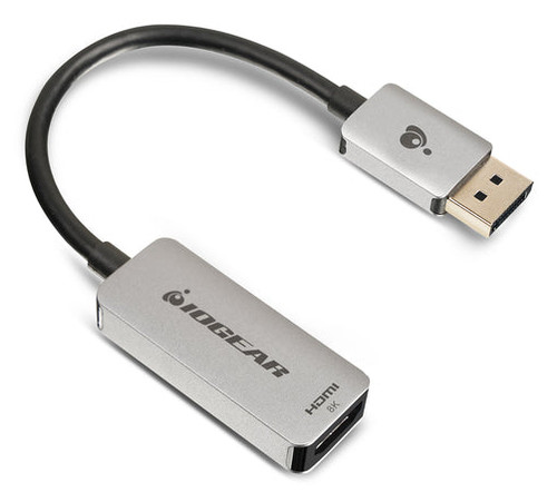 iogear GDPHD8KA cable gender changer DisplayPort HDMI Black, Silver