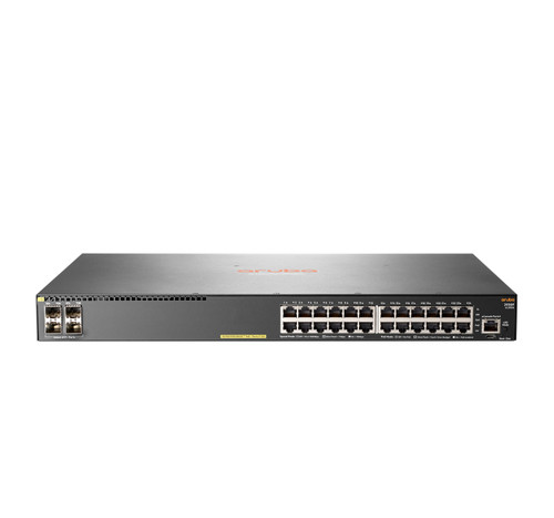 HPE Aruba Networking 2930F 24G PoE+ 4SFP+ Managed L3 Gigabit Ethernet (10/100/1000) Power over Ethernet (PoE) 1U - JL255A#ABA