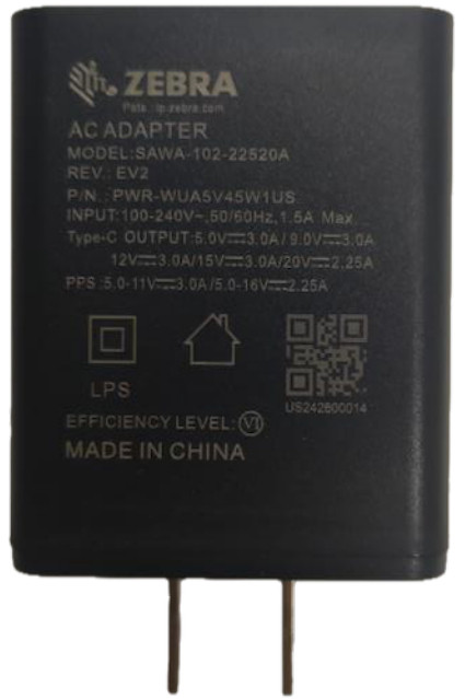 Zebra PWR-WUA5V45W1US handheld mobile computer accessory Battery charger