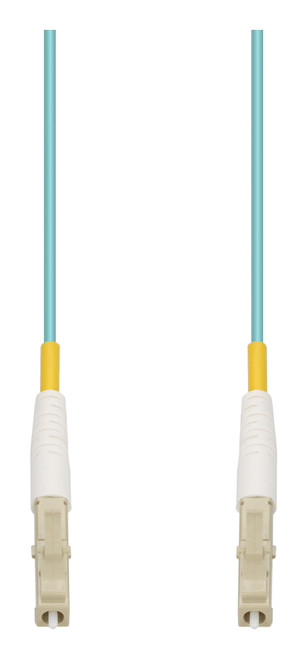 AddOn Networks ADD-LC-LC-100MS5OM4 InfiniBand/fibre optic cable 3937" (100 m) OFNR Aqua color, Beige