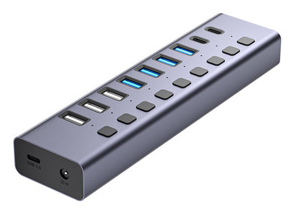 4XEM 4XHBC006 interface hub USB Type-C 5000 Mbit/s Gray