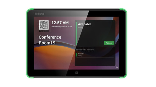 Yealink Room Panel E2 8" 1280 x 800 pixels LCD 802.11a, 802.11b, 802.11g, Wi-Fi 5 (802.11ac) Black Bluetooth - 1303172