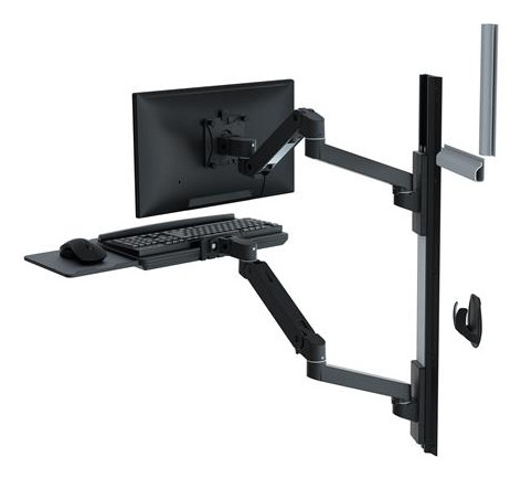 Ergotron LX Pro Series 45-696-292 monitor mount / stand 34" Wall Black