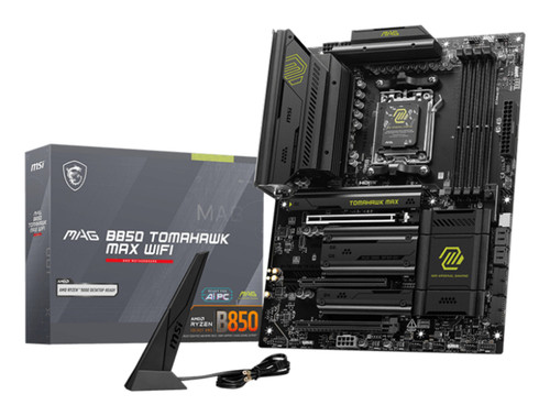 MSI MAG B850 TOMAHAWK MAX WIFI motherboard AMD B850 Socket AM5 ATX - B850TMAHAWKWIFIMAX