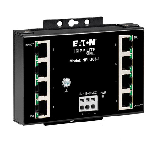 Tripp Lite NFI-U08-1 network switch Unmanaged Fast Ethernet (10/100) Black