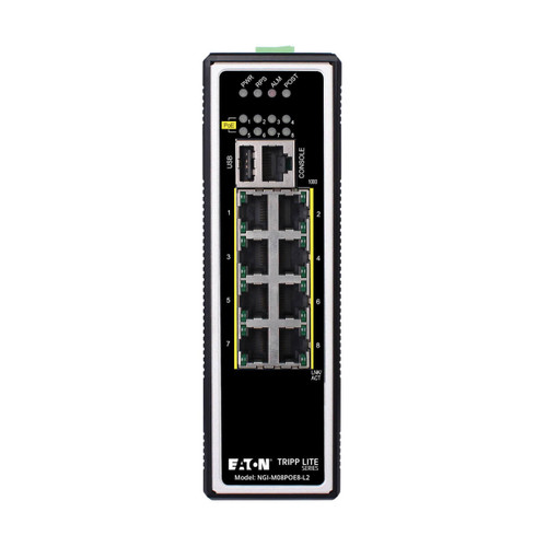 Tripp Lite NGI-M08POE8-L2 network switch Managed Gigabit Ethernet (10/100/1000) Power over Ethernet (PoE) Black