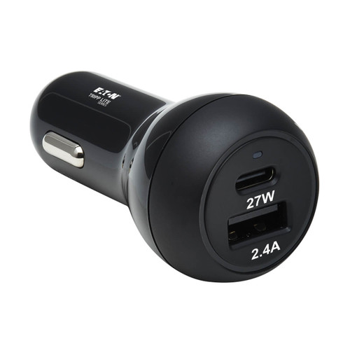 Tripp Lite U280-C02-39W-1B mobile device charger Universal Black Cigar lighter Fast charging Auto