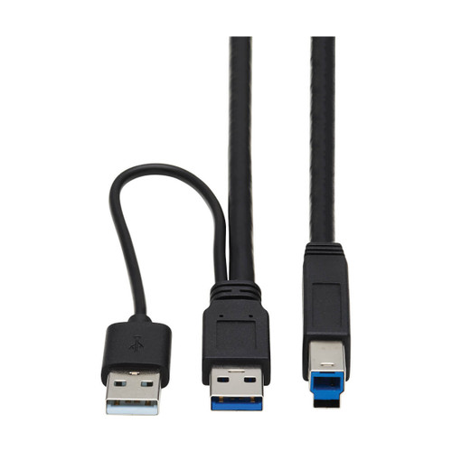 Tripp Lite U328-025-1 USB cable USB 3.2 Gen 1 (3.1 Gen 1) 300" (7.62 m) USB A USB B Black
