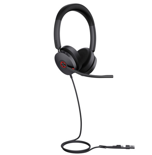 Yealink UH48 Dual Teams USB-C/A Headset Wired Head-band Office/Call center USB Type-C / USB Type-A Black - 1308151