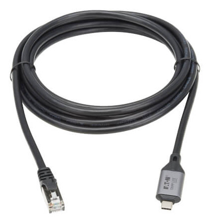 Eaton U436-05M cable gender changer USB-C RJ-45 Black, Gray