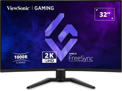 Viewsonic 32" Curved Gaming Monitor computer monitor 32" 2560 x 1440 pixels Quad HD LCD Black - VX3228C-2K