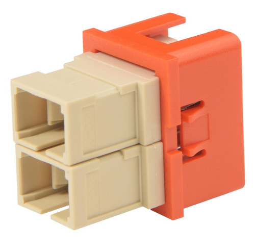 Legrand Tracjack fiber optic adapter SC Beige, Orange - 63700066-43