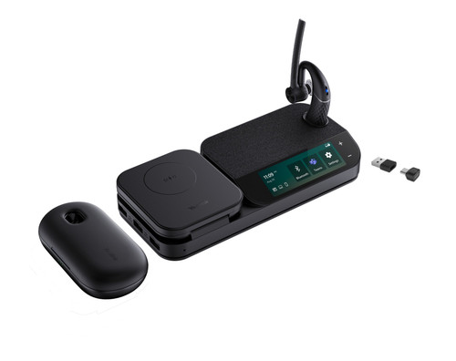 Yealink BH71 Workstation Pro USB-C/A Headset Wireless Ear-hook Office/Call center USB Type-C Bluetooth Black - 1208710