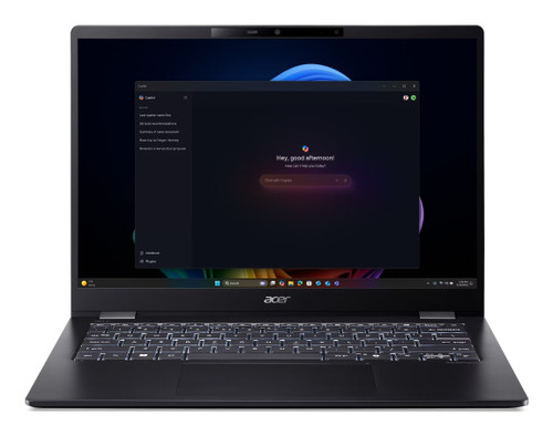 Acer TravelMate P6 14 AI TMP614-54-783H Copilot+ PC Intel Core Ultra 7 256V Laptop 14" WQXGA+ 16 GB LPDDR5x-SDRAM 1 TB SSD Wi-Fi 7 (802.11be) Windows 11 Pro Black - NX.BJJAA.001