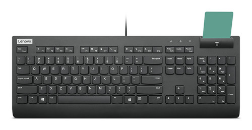 Lenovo Smartcard Wired II keyboard Home/Office USB US English Black - 4Y41R64685