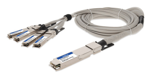 AddOn Networks CAB-O-4Q-400G-2M-AO InfiniBand/fibre optic cable 78.7" (2 m) OSFP 4x QSFP56 DAC Gray, Silver
