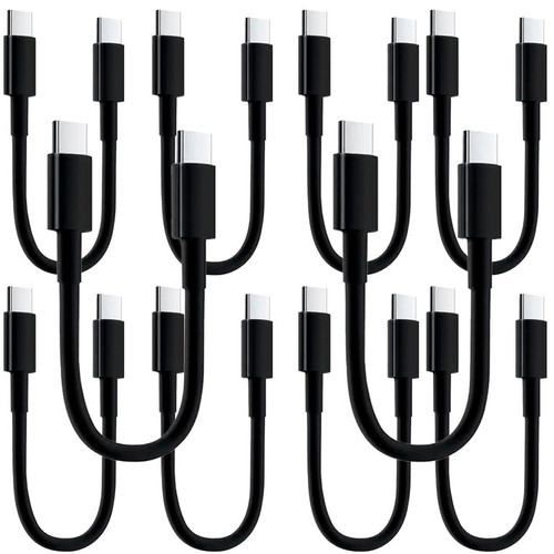4XEM 4XUSBCUSBC30CMB10PK USB cable USB 2.0 11.8" (0.3 m) USB C Black