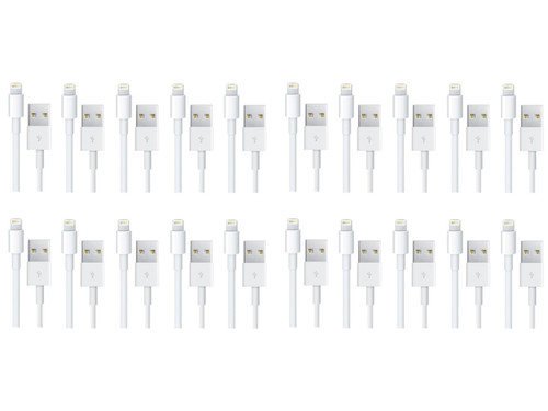 4XEM 4XLIGHTNING20PK lightning cable 39.4" (1 m) White