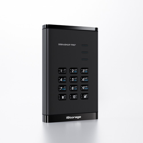 iStorage diskAshur PRO3 HDD external hard drive 2 TB USB Type-C 3.2 Gen 1 (3.1 Gen 1) Black - IS-DAP3-256-2000-F