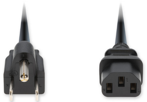 AddOn Networks ADD-N5152C13C14G6FBK Black 70.9" (1.8 m) NEMA 5-15P C13 coupler - ADD-N5152C15C14G6FBK