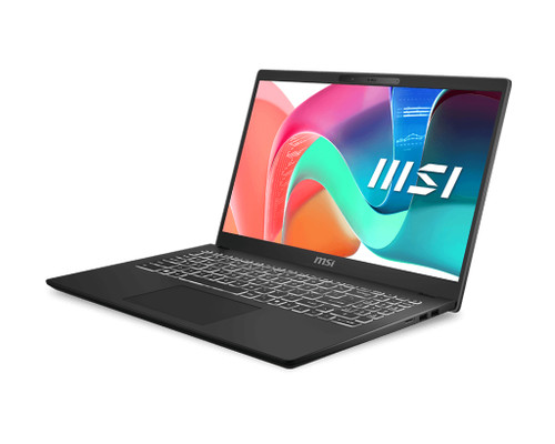 MSI Modern 15 H C2RMTG-406US Intel Core 9 270H Laptop 15.6" Full HD 32 GB DDR4-SDRAM 1 TB SSD Wi-Fi 6E (802.11ax) Windows 11 Home Black - MOD15HC2406