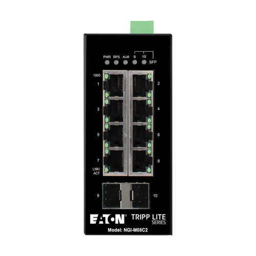 Tripp Lite NGI-M08C2 network switch Managed Gigabit Ethernet (10/100/1000) Black