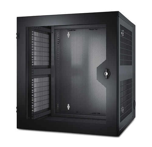 AR100HD , APC NetShelter WX 13U Wall mounted rack Black - AR100HD
