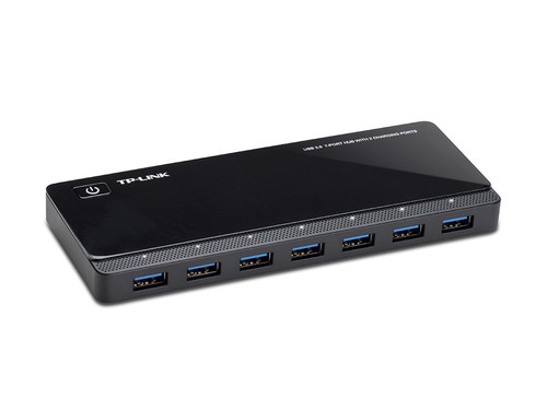UH720 , TP-Link UH720 interface hub USB 3.2 Gen 1 (3.1 Gen 1) Micro-B 5000 Mbit/s Black