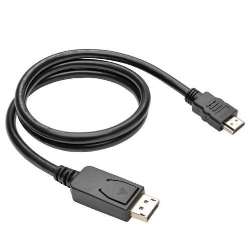 P582-003-V2 , Tripp Lite P582-003-V2 video cable adapter 35.8" (0.91 m) DisplayPort HDMI Black, Metallic