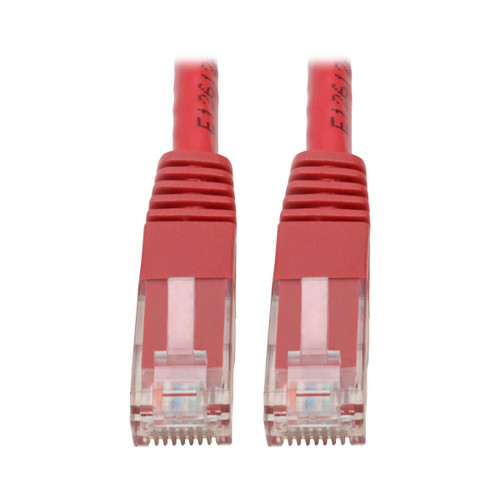 N200-050-RD , Tripp Lite N200-050-RD networking cable Red 600" (15.2 m) Cat6 U/UTP (UTP)
