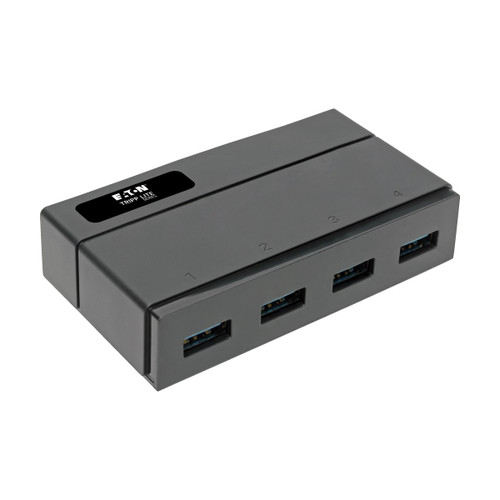 U360-004-2F , Tripp Lite U360-004-2F interface hub USB 3.2 Gen 1 (3.1 Gen 1) Type-B 5000 Mbit/s Black