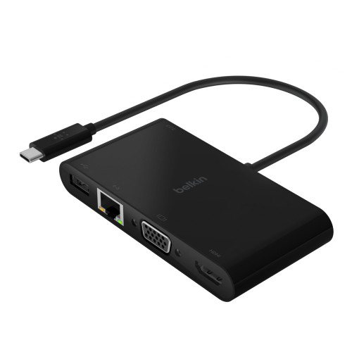 AVC004BK-BL , Belkin AVC004BK-BL laptop dock/port replicator Wired Black