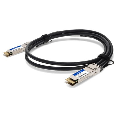QDD-400G-DAC-2M-AO , AddOn Networks QDD-400G-DAC-2M-AO InfiniBand/fibre optic cable 78.7" (2 m) QSFP-DD Black, Silver