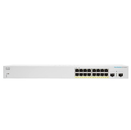 CBS220-16P-2G-NA , Cisco CBS220-16P-2G Managed L2 Gigabit Ethernet (10/100/1000) Power over Ethernet (PoE) White