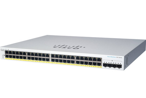 CBS220-24P-4X-NA , Cisco CBS220-24P-4X Managed L2 Gigabit Ethernet (10/100/1000) Power over Ethernet (PoE) White