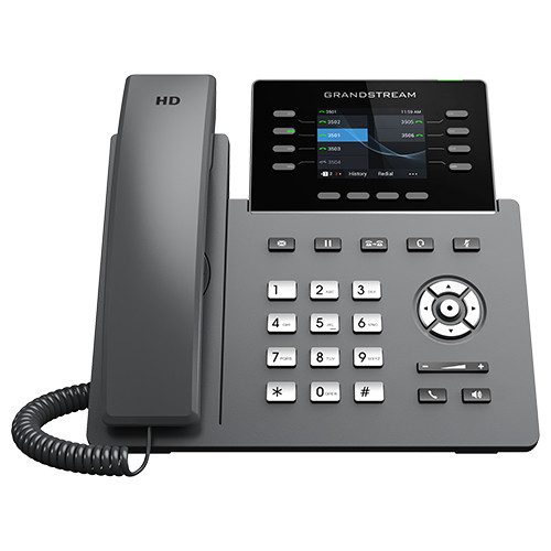 GRP2624 , Grandstream Networks GRP2624 IP phone Black 8 lines TFT Wi-Fi
