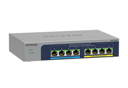 MS108UP-100NAS , NETGEAR MS108UP Unmanaged 2.5G Ethernet (100/1000/2500) Power over Ethernet (PoE)