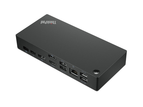 40AY0090US , Lenovo 40AY0090US laptop dock/port replicator Wired USB 3.2 Gen 1 (3.1 Gen 1) Type-C Black