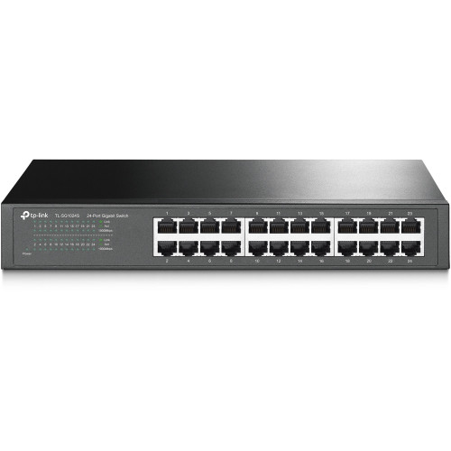 TL-SG1024S , TP-Link TL-SG1024S network switch Unmanaged Gigabit Ethernet (10/100/1000) Black
