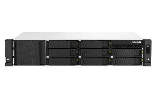 TS-873AEU-RP-4G-US , QNAP TS-873AeU-RP NAS Rack (2U) Ryzen Embedded V1500B 4 GB DDR4 0 TB QuTS hero Black