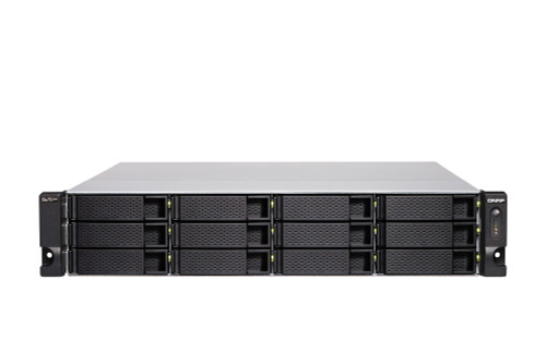 TS-H1886XU-RP-R2-D1622-32G-US , QNAP TS-h1886XU-RP R2 NAS Rack (2U) Intel® Xeon® D D-1622 32 GB DDR4 0 TB QuTS hero Black