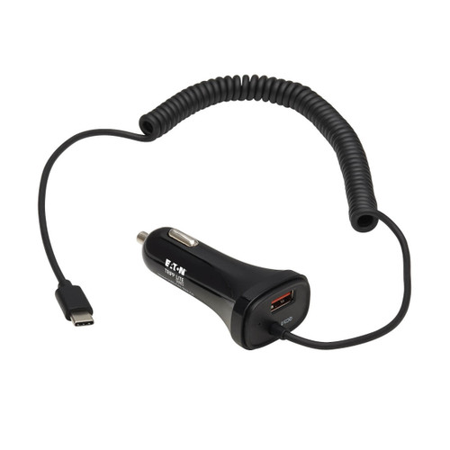 Tripp Lite U280-C02-30W-C6 mobile device charger Universal Black Cigar lighter Fast charging Auto , U280-C02-30W-C6