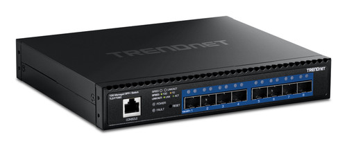 Trendnet TL2-F7080 network switch Managed L2 1U Black , TL2-F7080