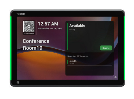 Yealink RoomPanel Plus E2 10.1" 1280 x 800 pixels LCD 802.11a, 802.11b, 802.11g, Wi-Fi 4 (802.11n), Wi-Fi 5 (802.11ac) Gray Bluetooth - 1303196 , 1303196