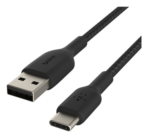 Belkin CAB002BT2MBK USB cable 78.7" (2 m) USB A USB C Black , CAB002BT2MBK
