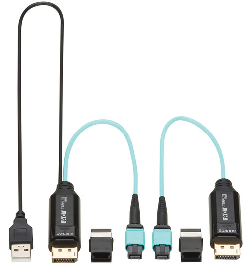 Eaton P580F-000 video cable adapter 3937" (100 m) DisplayPort Aqua color, Black , P580F-000